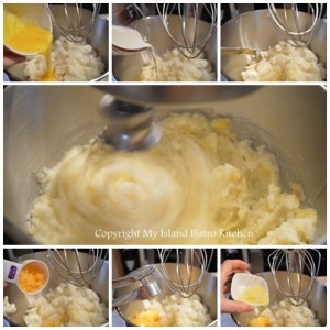 Mixing Duchess Potatoes
