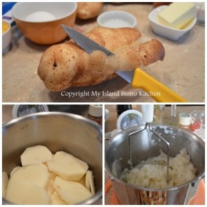 Preparing the Potatoes for Duchess Potatoes