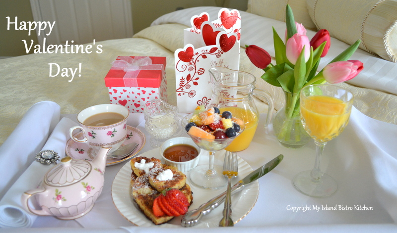 Valentine's Day Breakfast in Bed Tray