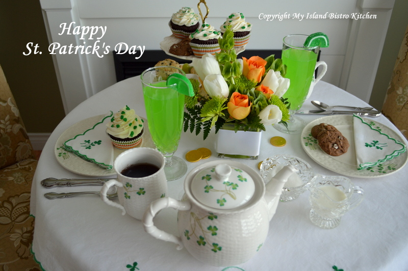 St. Patrick's Day Afternoon Tea Setting