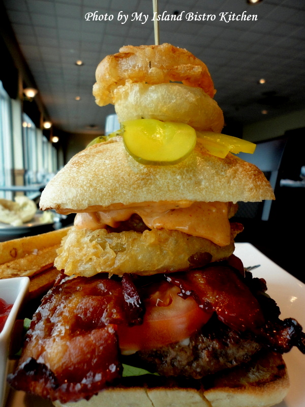 "The Canadian Legend" Burger from the Lucy Maud Dining Room at the Culinary Institute of Canada, Charlottetown, PEI