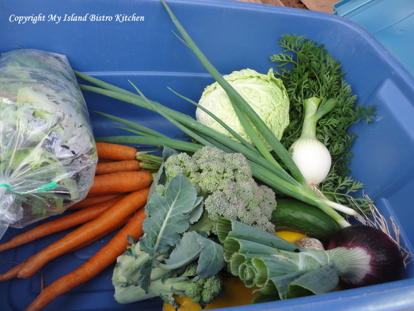 CSA Box of Vegetables from Jen and Derek's Organic Farm