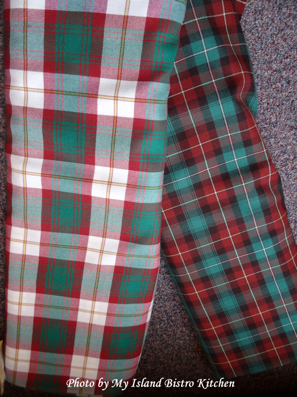 Traditional (Right) and Dress (Left) Prince Edward Island Tartans