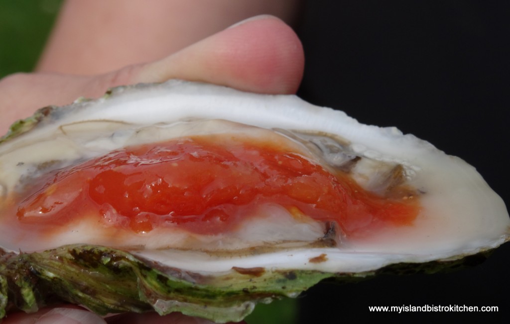 Colville Bay Oyster with Bloody Mary Ice