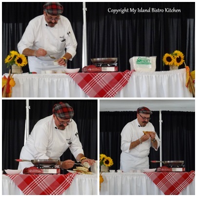 Chef Massimo on Stage at the Great Grilled Cheese Challenge in North River, PEI (2013)