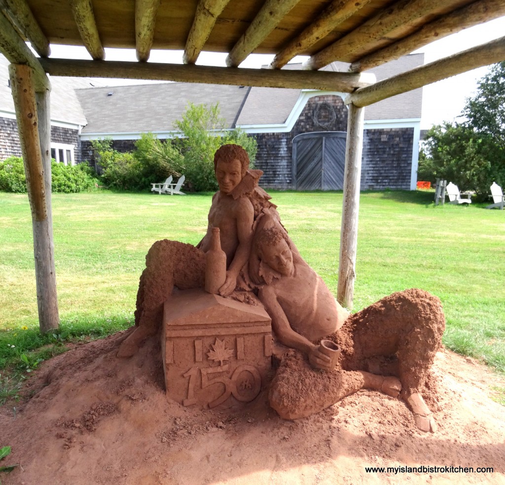 Sand Sculpture by Abe Waterman - at the Rossignol Winery, Little Sands, PEI