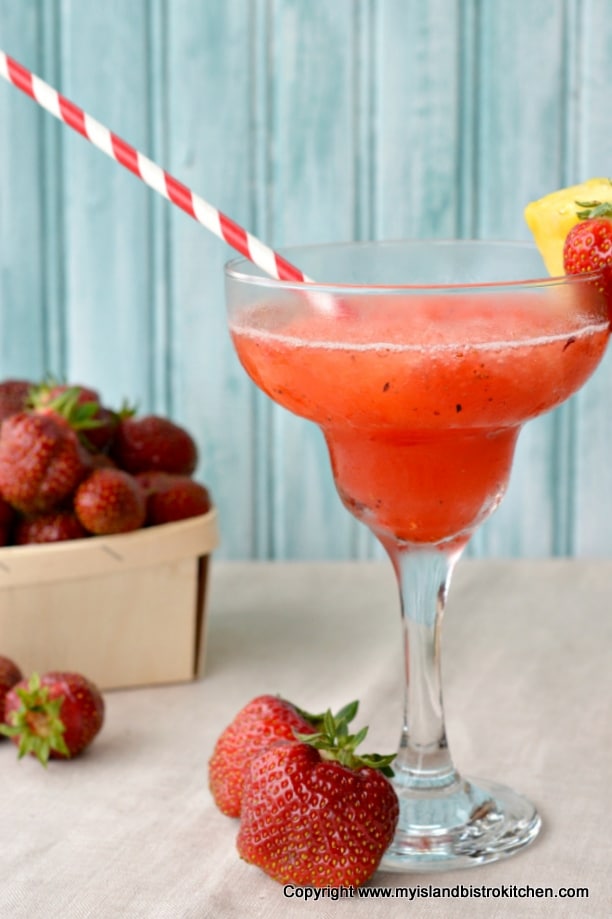 Strawberry and Rhubarb Slush