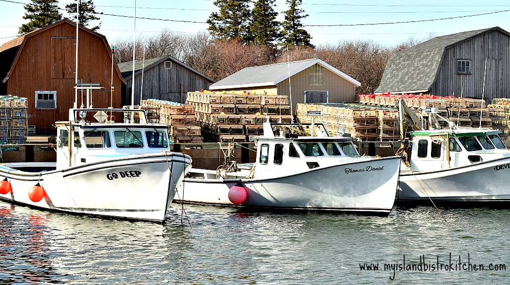 Lobster Fishing Boats at Malpeque Harbour, PEI, Canada