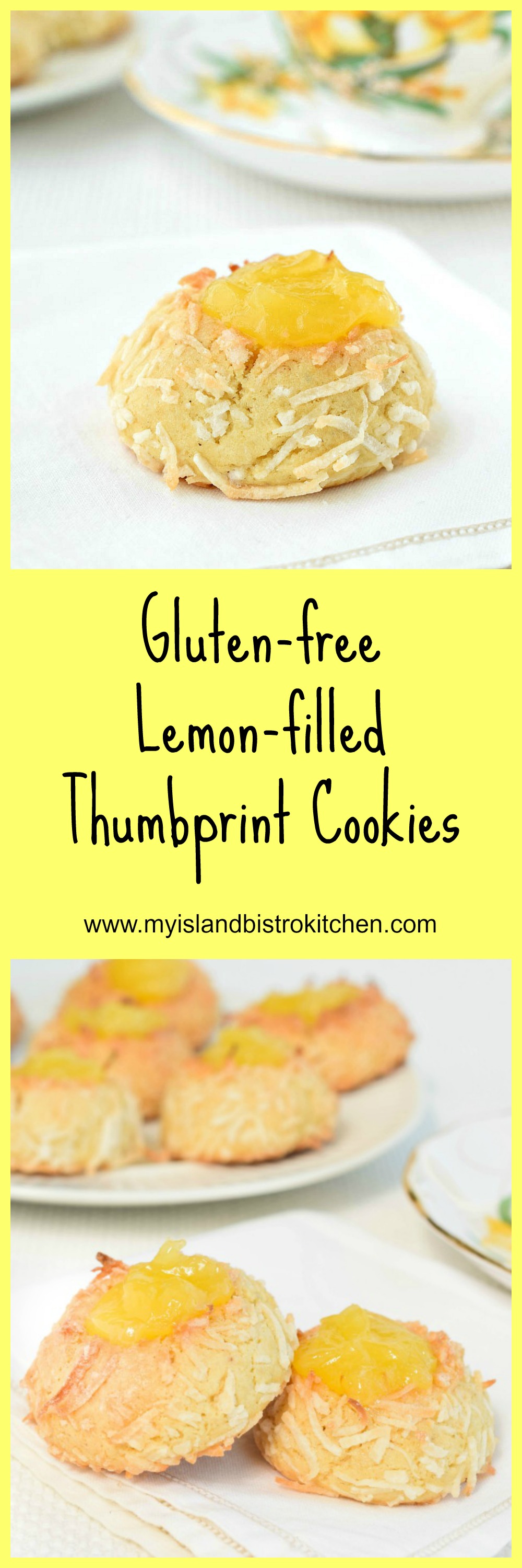 Gluten-free Lemon-filled Thumbprint Cookies