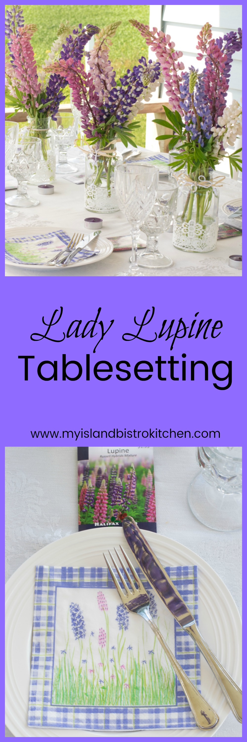 Lady Lupine Tablesetting