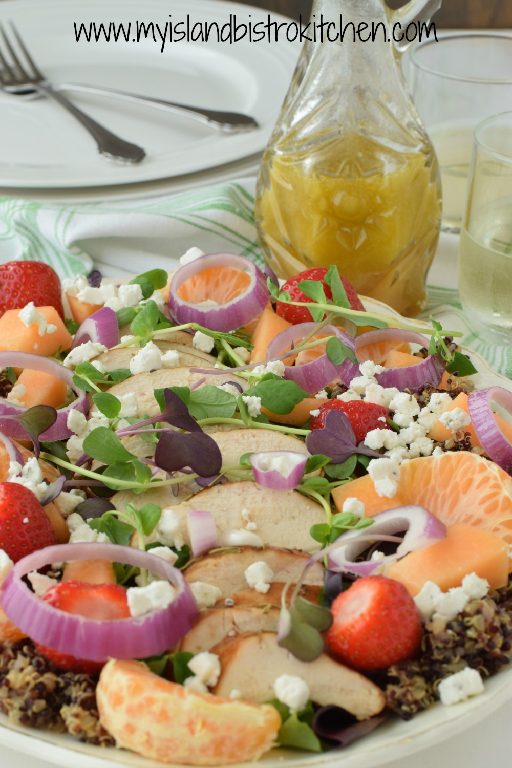 Chicken and Quinoa Salad with Orange Star Anise Vinaigrette