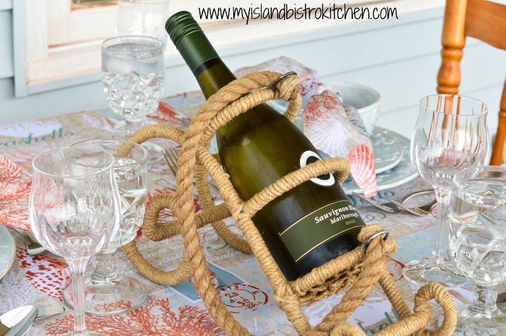 Nautical-themed Wine Bottle Holder