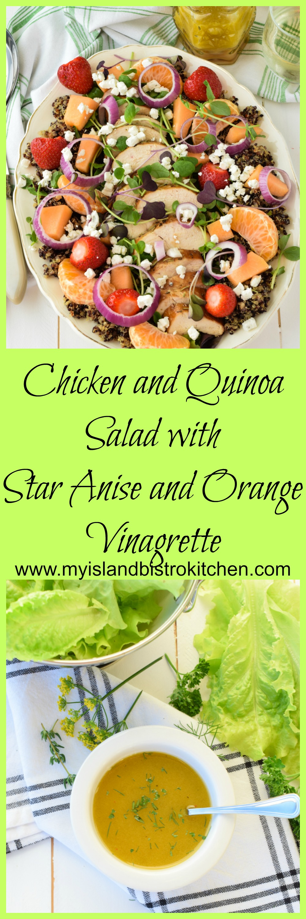 Chicken and Quinoa Salad with Star Anise and Orange Vinaigrette