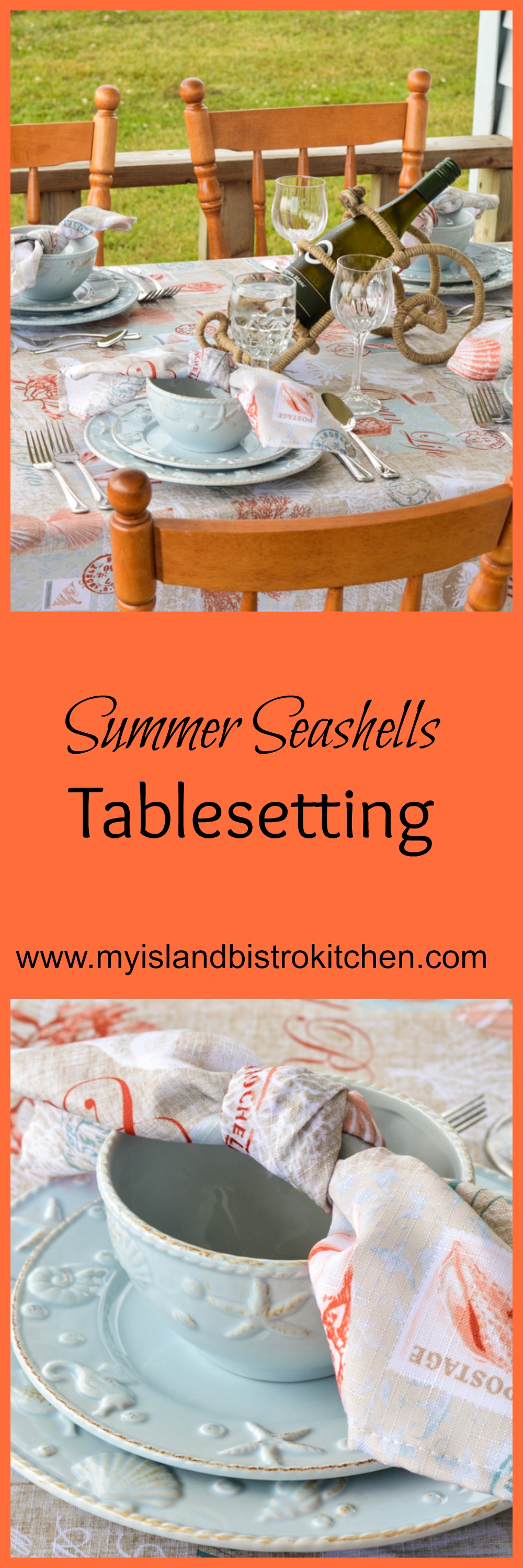 Summer Seashells Tablesetting