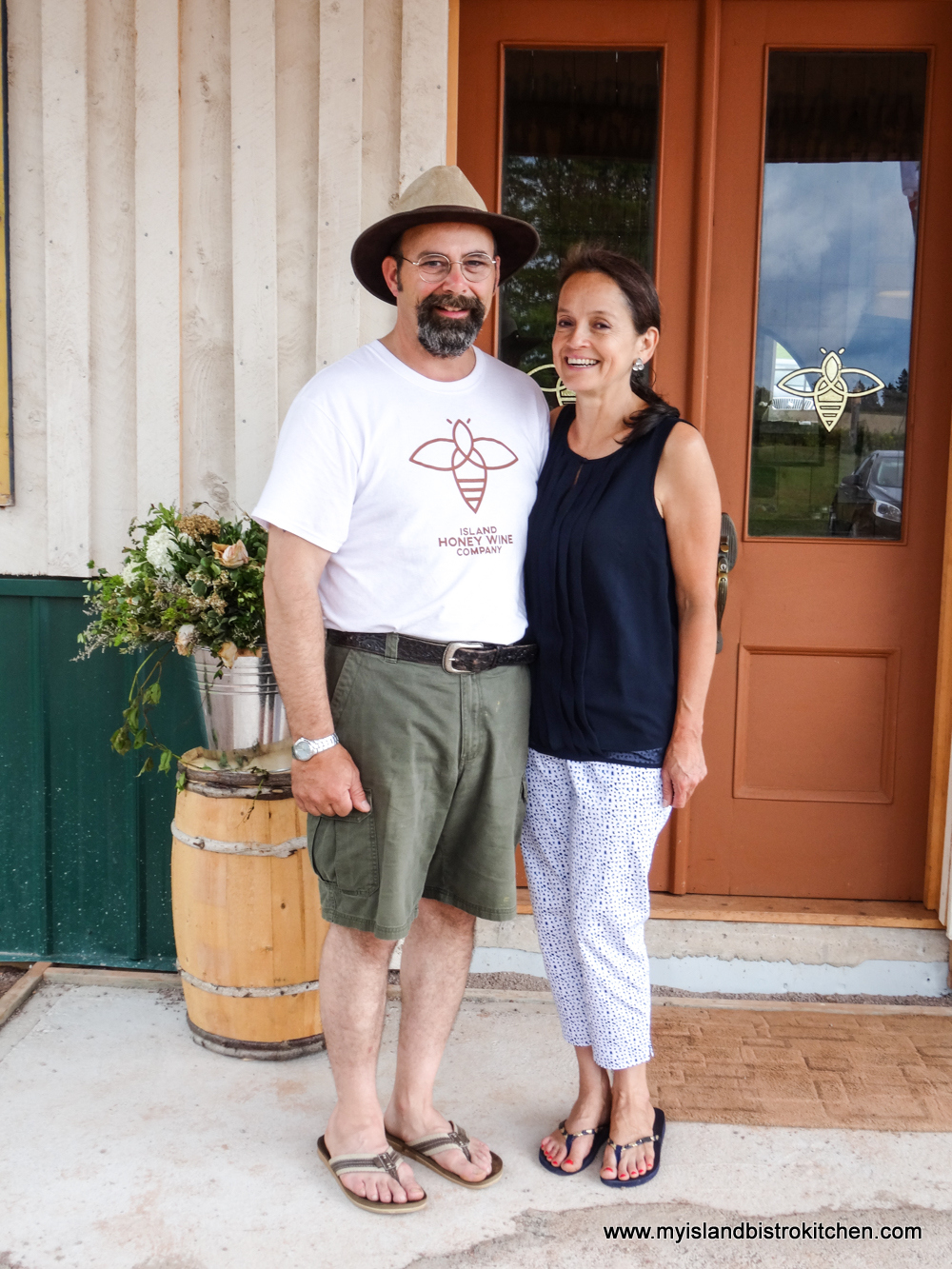 Charles and Laura Lipnicki, Owners of Island Honey Wine Company, Wheatley River, PEI, Canada