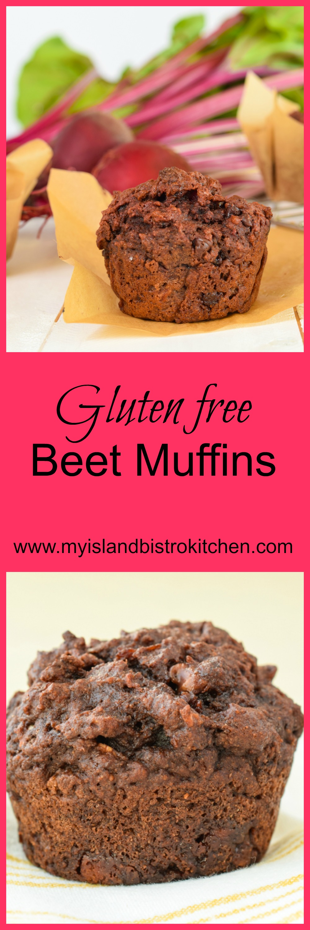 These delicious Deli-style Gluten-free Beet Muffins are made with cooked beets and chocolate to create moist,tasty muffins.