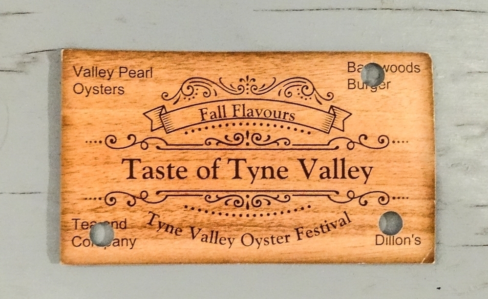 "Passport" to Appetizers at the "Taste of Tyne Valley" PEI Fall Flavours 2017 Event