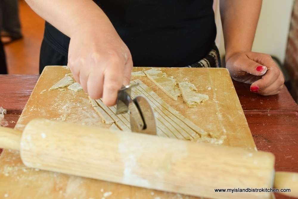 Cutting the Pasta Dough