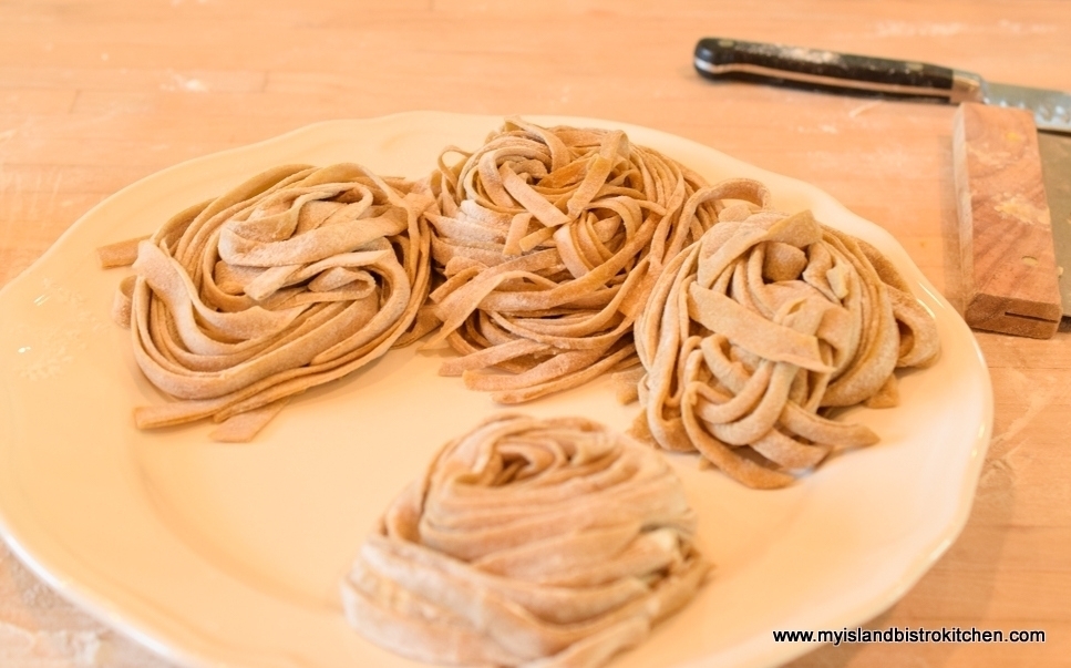 Homemade Pasta Ready for Cooking