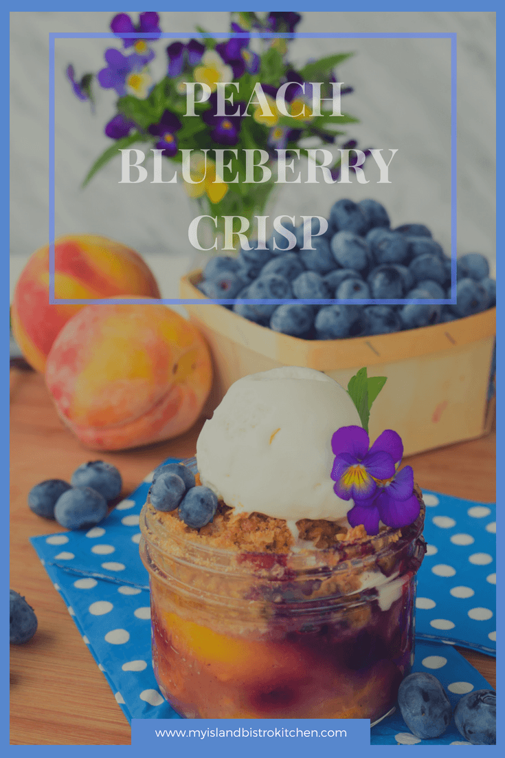 Peach and Blueberry Crisp