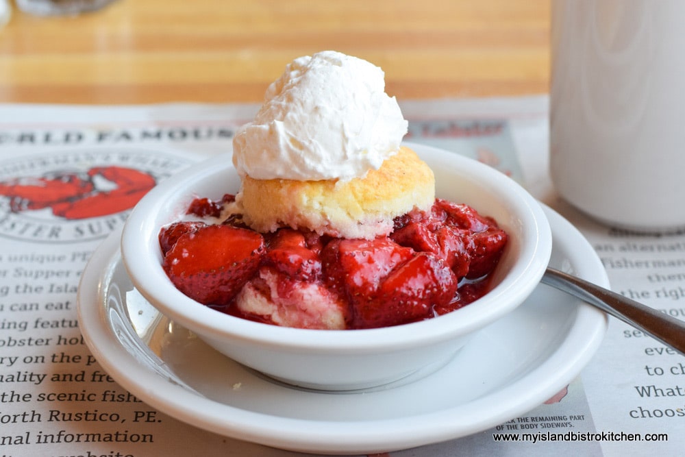 Strawberry Shortcake at Fisherman's Wharf Lobster Suppers