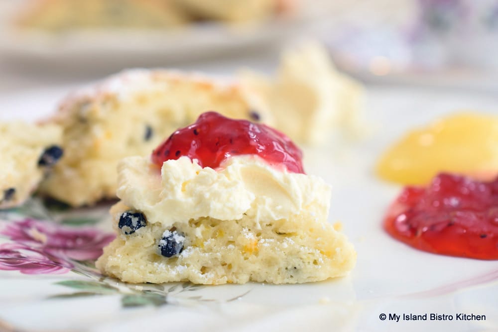 Scones with English Double Cream and Strawberry Jam