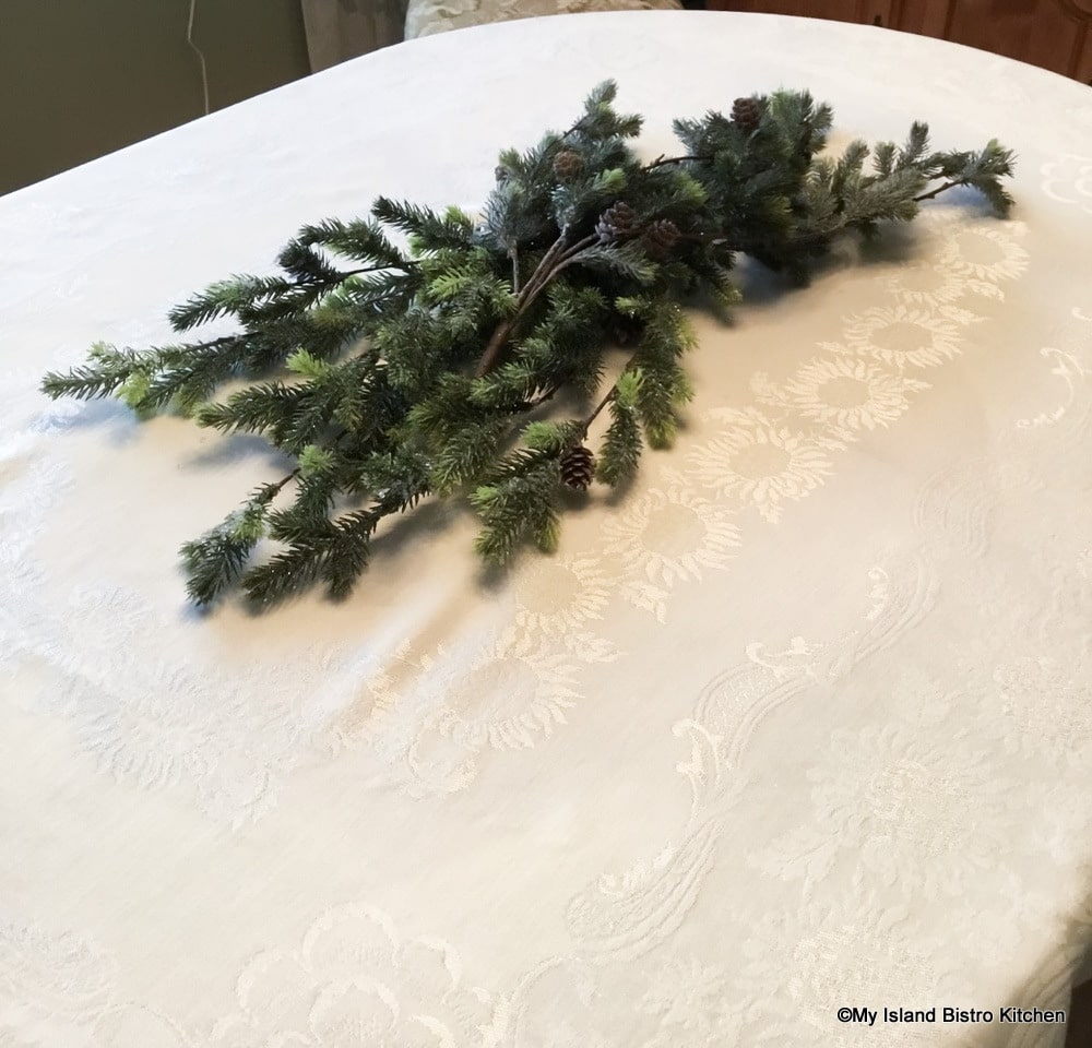 Faux Greenery Piks for Tablescape