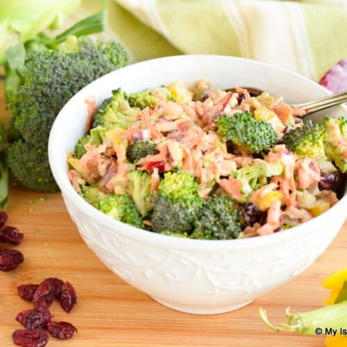 Classic Broccoli Salad Recipe - My Island Bistro Kitchen