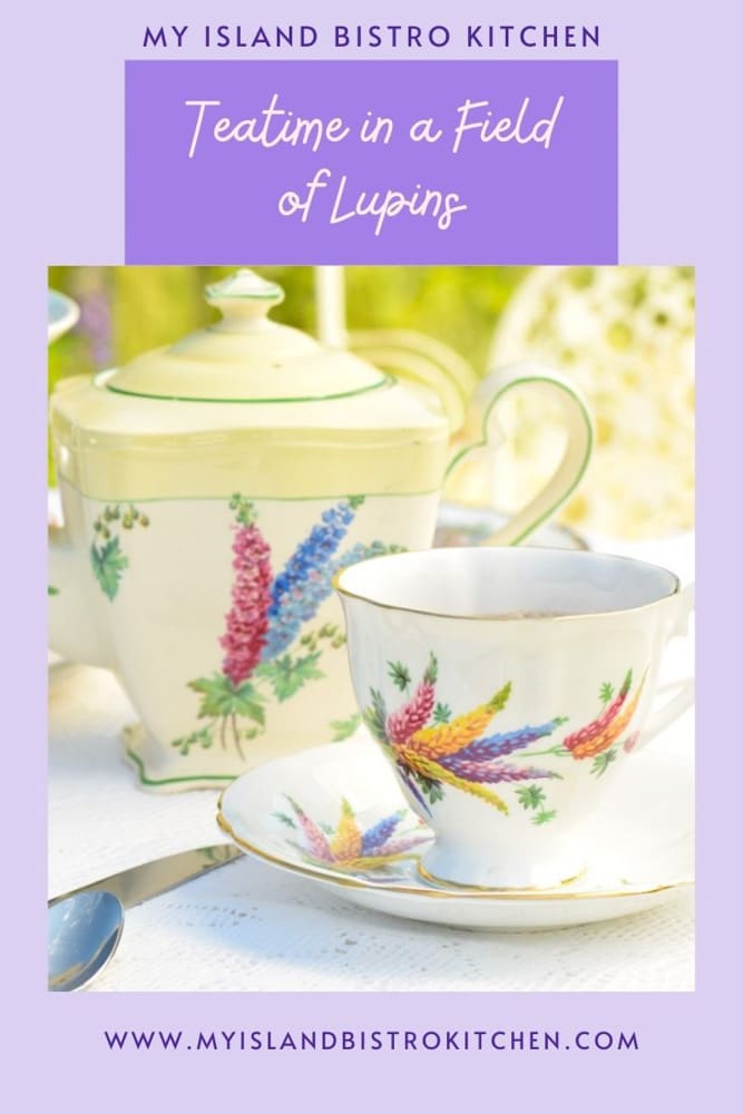 Lupin cup and saucer