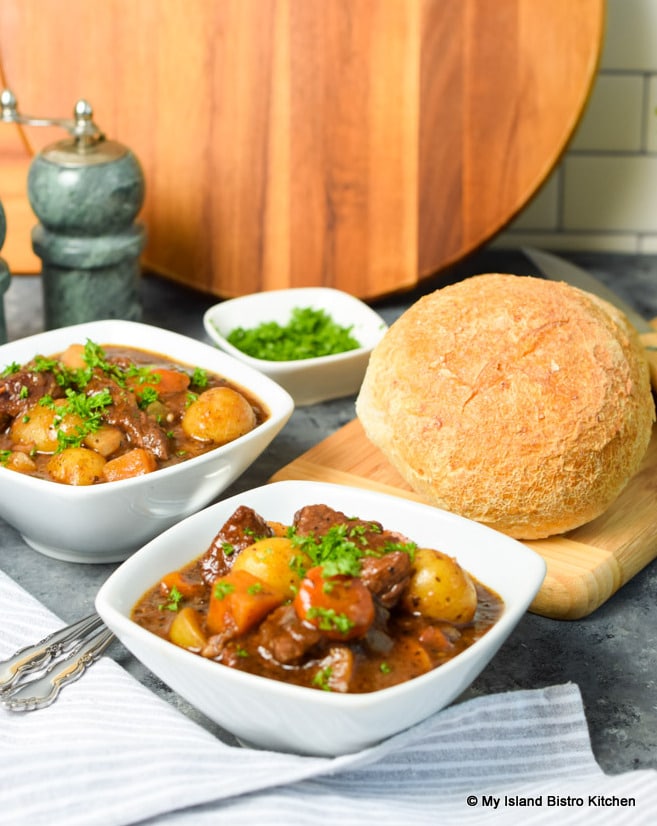 Beef Stew with homemade bread