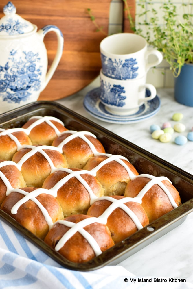 Pan of Easter Rolls