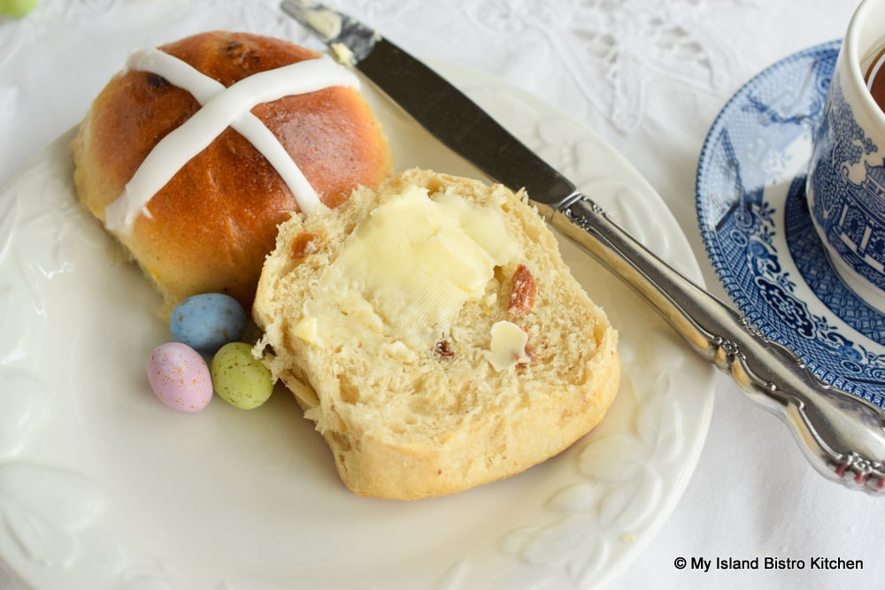 Easter Buns with Butter