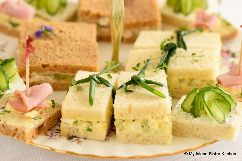 Selection of Afternoon Tea Sandwiches on plate
