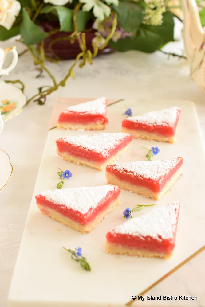 Pretty Pink Bars for Teatime