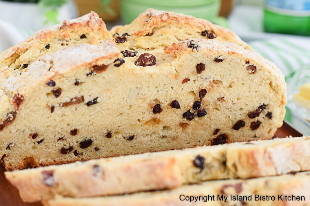 Soda Bread Made With Raisins and Currants