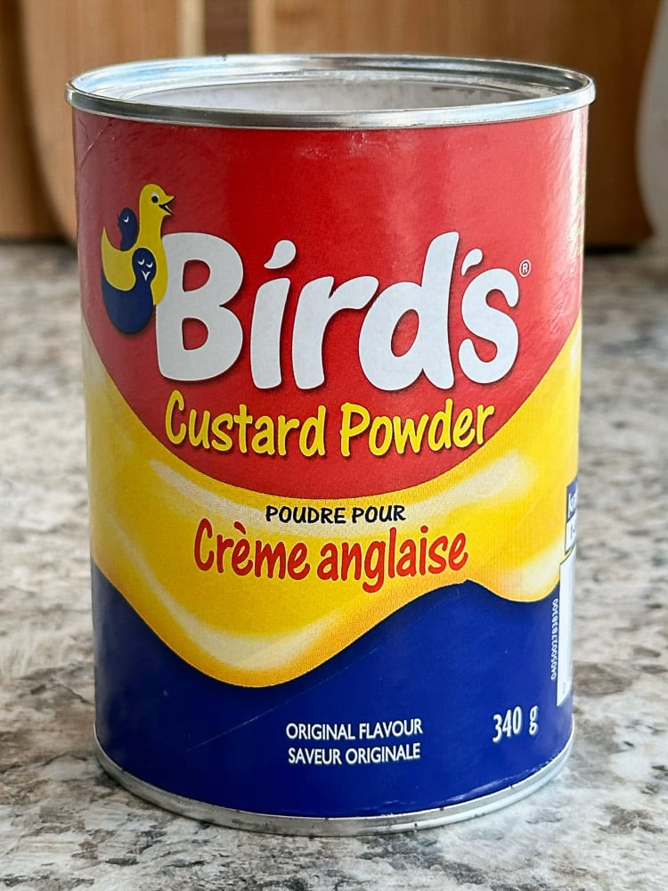 Container of Crème anglaise powder