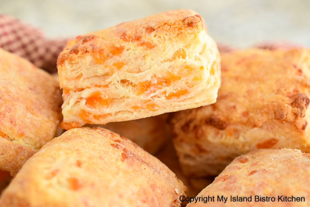 Close-up of Cheddar Cheese Biscuit