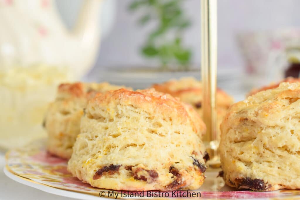 Scones on a plate