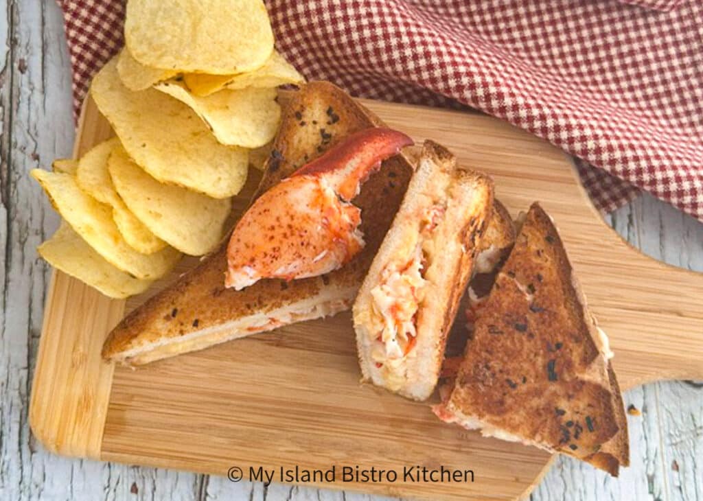 Grilled Cheese Sandwich with Lobster